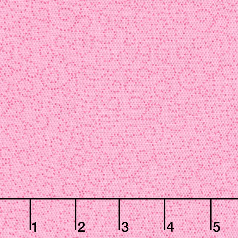 Wilmington Essentials - In the Pink Dotted Scroll Pink Yardage