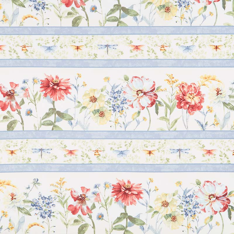 Sketchbook Garden - Repeating Stripe Multi Yardage