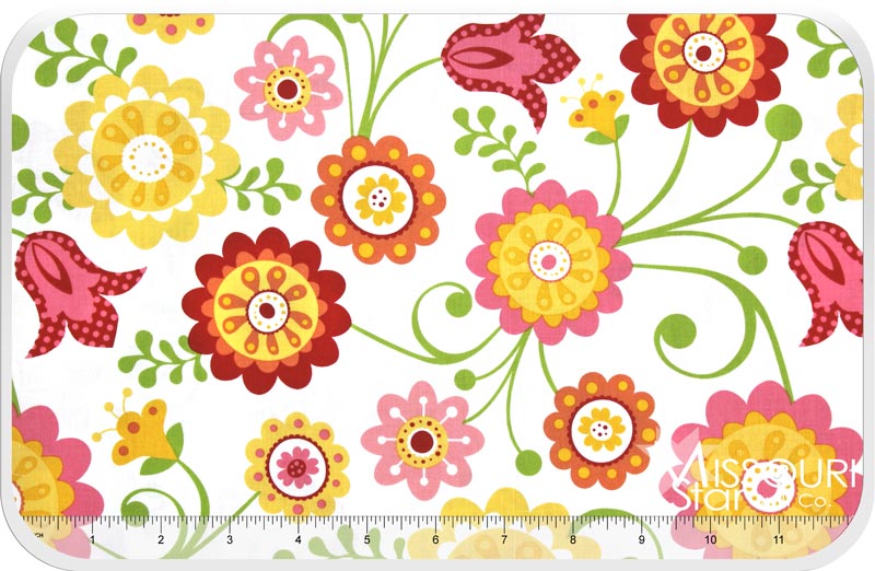 Hello Sunshine - Hello Main White Yardage