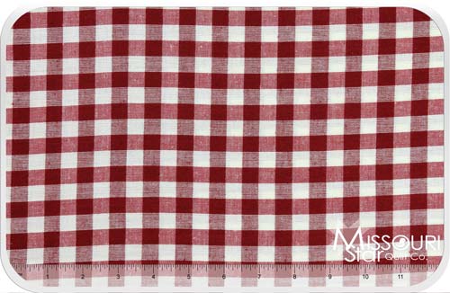 Homespun - Red/Cream Small Check Yardage