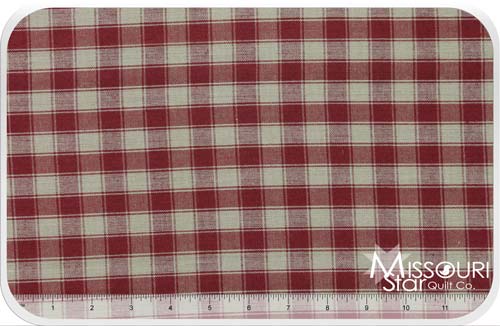 Homespun - Red/Teadye Housecheck Yardage
