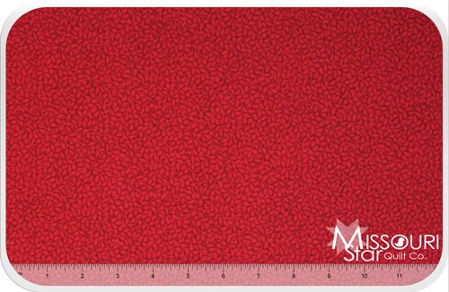 My True Love Gave To Me - Tender Holly Red Yardage