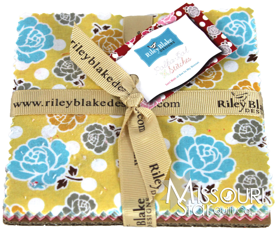Polka Dot Stitches Charm Pack