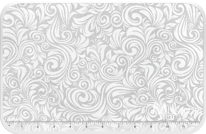 Swirl - Fan Swirl Grey Yardage