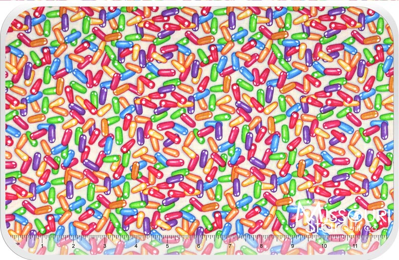 The Sweet Scoop Jelly Bean Cream Yardage