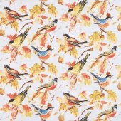 Forest Dance - Birds Allover Light Blue Yardage