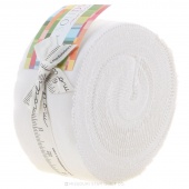 Bella Solids White Jelly Roll