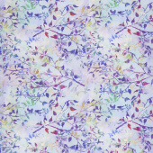 Garden of Dreams - Birds Lavender Haze Digitally Printed Yardage