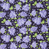 Elizabeth Lilacs Purple Yardage Flowerhouse By Debbie Beaves