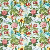 Paradise - Birds in Paradise Aqua Yardage