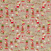 PAT026 Elfin Around Quilt Pattern Basic Grey Naughty and Nice Moda Fabrics