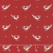 My Redwork Garden - Early Birds Red Yardage