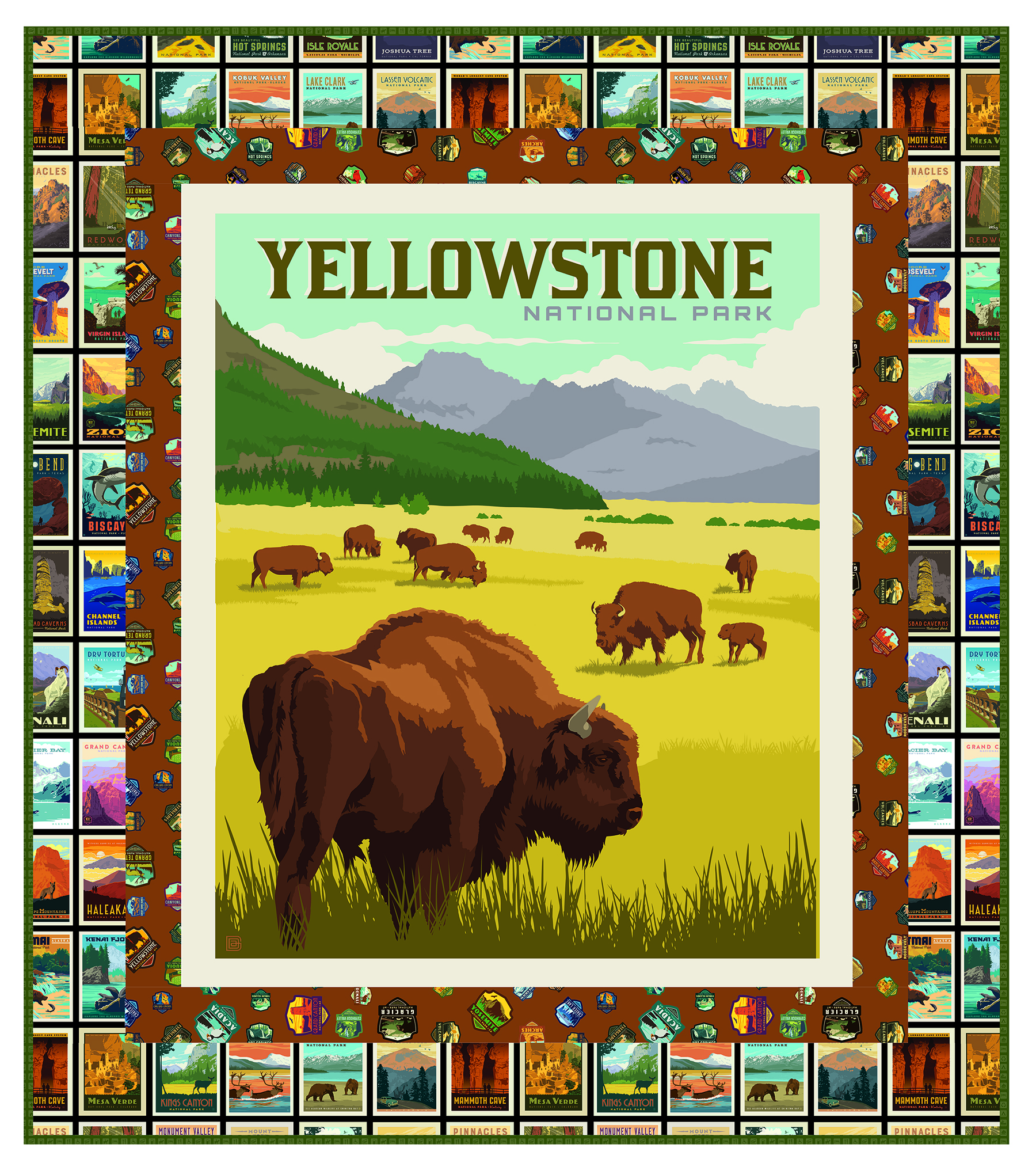 Yellowstone Panel Quilt