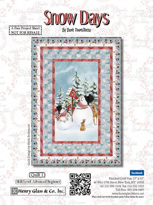 Snow Days Quilt #1