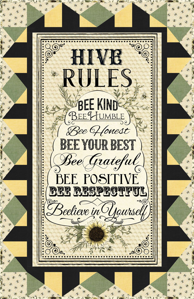 Hive Rules Wall Hanging