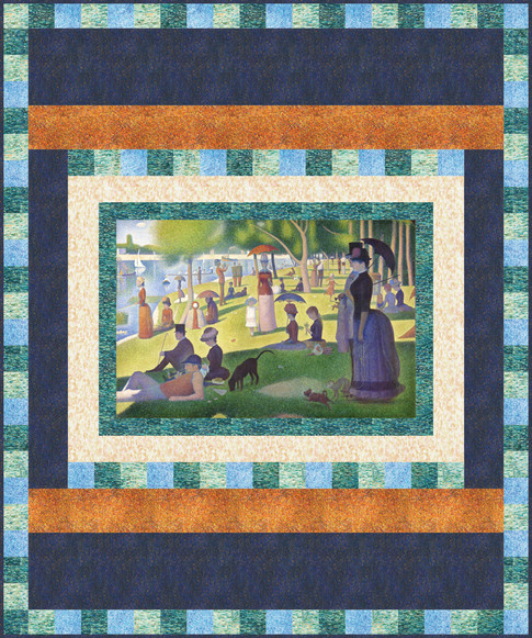A Sunday on La Grande Jatte Pattern