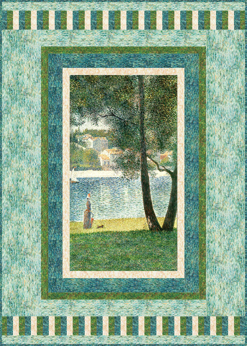 La Seine A Courbevoie Pattern