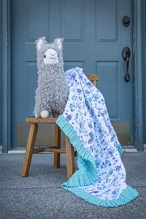 Ruffled Edge Blanket