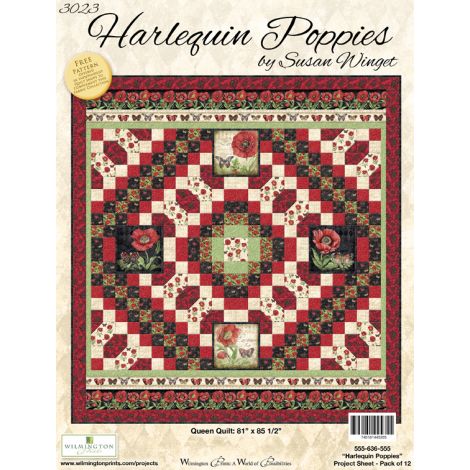 Harlequin Poppies Quilt