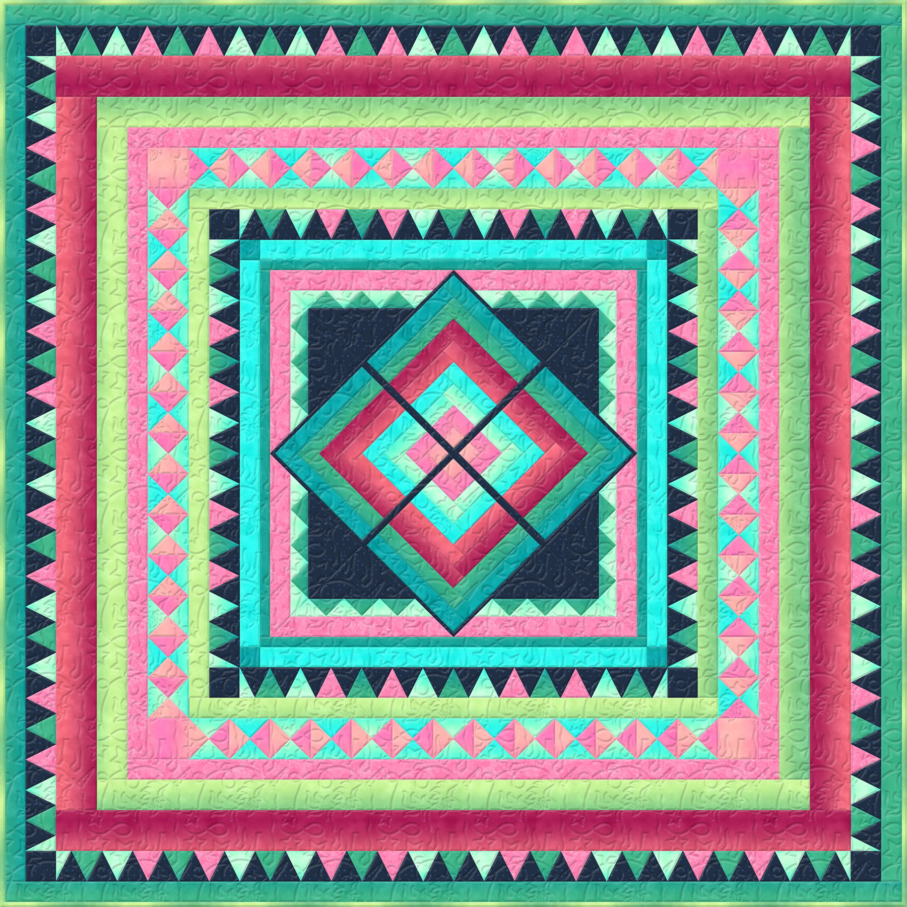 To The Point Pattern - Pink