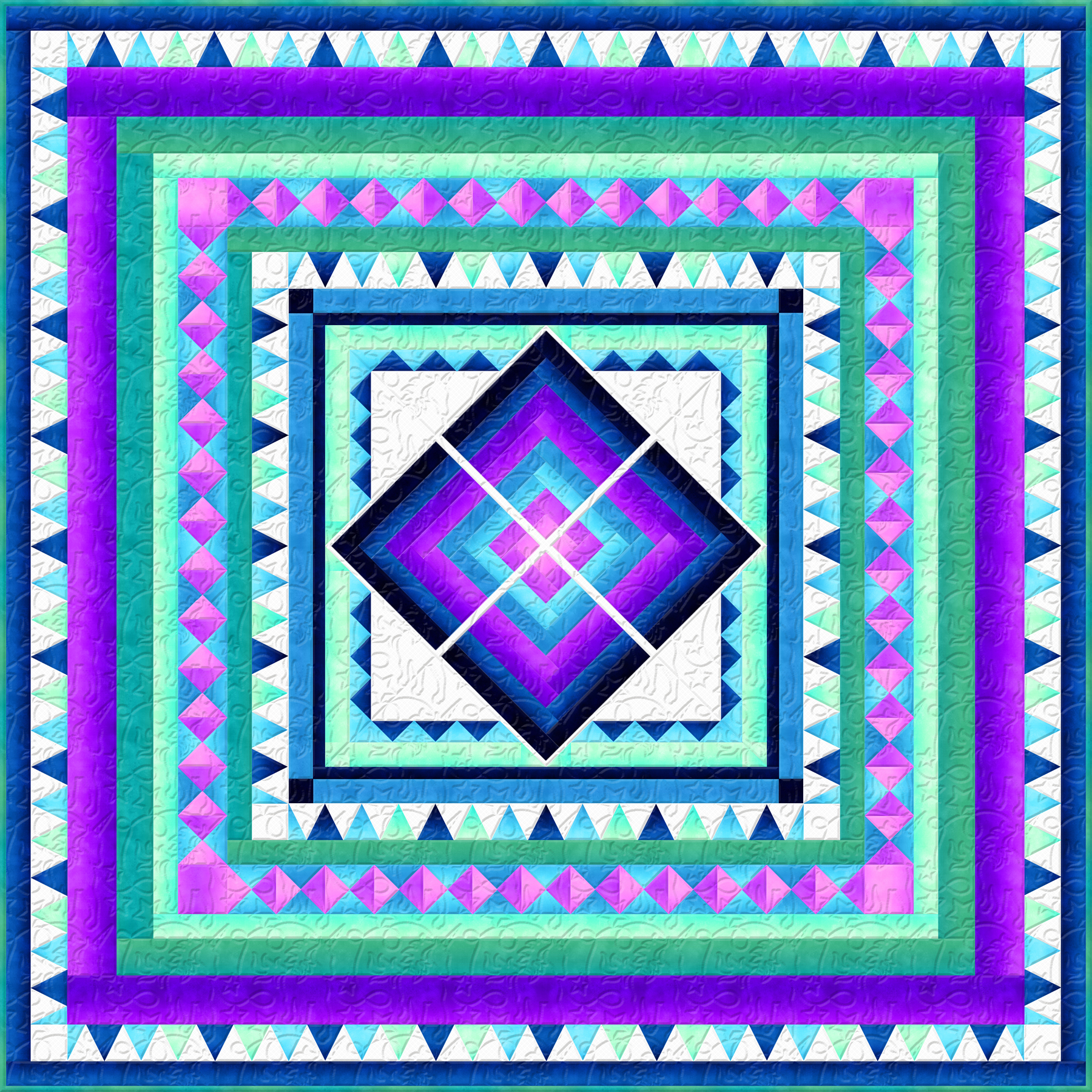 To The Point Pattern - Purple